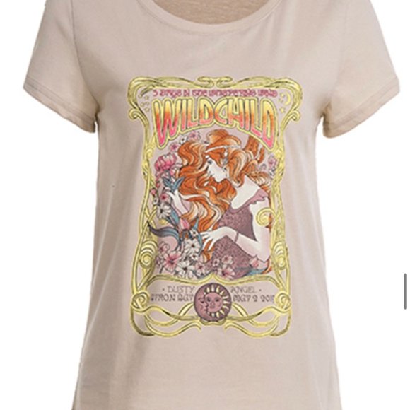 ✨Sale!!✨ Wild Child Dusty Angel Gypsy T-Shirt Medium - Picture 5 of 12